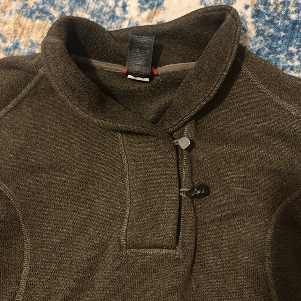 North Face Brown Pullover Toggle Sweater Size Xl - image 2
